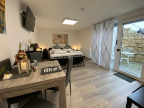 1,5 Zimmer Apartment in S-Bahn Nähe, 35 qm, max 4 Pers, zentral, private Terasse, Internet 250 MBit